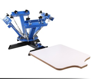 4 Color 1 Station Screen Printing Machine/ Diy T-shirt Press Printer - Appears New 