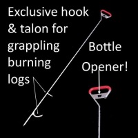 Pit Boss 58" Fire Pit Poker Log Grabber Bottle Opener - E-Comm Return, Appears New&nbsp;