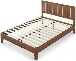 Wood Platform Bed Frame with Headboard