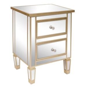 Mirrored Accent End Table - Damaged