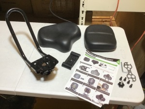 Saddle Seat with Backrest for Bicycle - E-Comm Return, Appears New