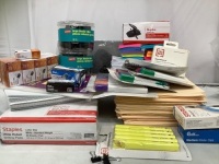 Box of Misc Office Supplies, E-Comm Return