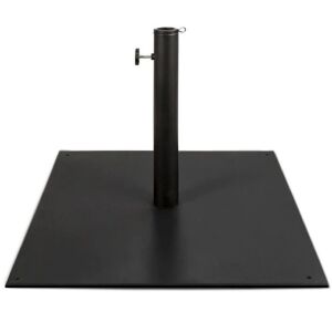 Steel Umbrella Base, Patio Stand w/ Tightening Knob & Anchor Holes - 38.5lb 