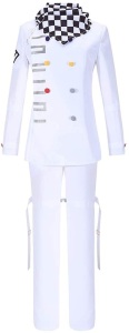 Cos-Love Danganronpa Cosplay V3 Ouma Kokichi Cosplay Costume White Uniform Halloween Fancy Dress Outfit Full Set - E-Comm Return, Appears New