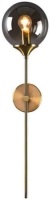 BOKT&nbsp;Mid Century Glass Globe Wall Sconce Light Fixture,&nbsp;Smoke Grey - E-Comm Return, Appear New&nbsp;