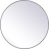 Elegant Lighting&nbsp;Eternity 36" Diameter Circular Beveled Metal Framed Mirror - Appears New&nbsp;&nbsp;