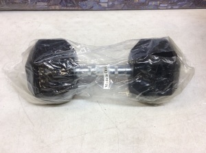 35 lb Blank Rubber Hex Dumbbell - Appears New 