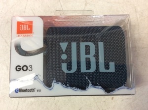 JBL GO3 Portable Waterproof Wireless Speaker, Blue - New/Unopened 