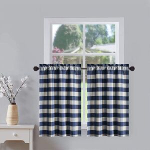 30"x36" Buffalo Check Design Kitchen Window Curtain Panel