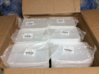 Case of Meal Prep Containers, 6&nbsp;Packs of 50 - New with Damage