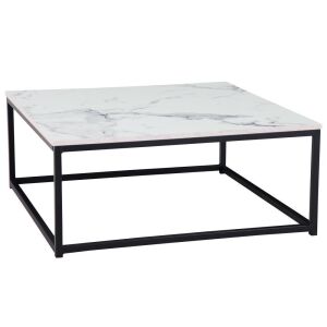 Square Coffee Table - Marble White