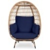 Wicker Egg Chair Oversized Indoor Outdoor Patio Lounger