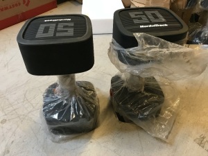 Lot of 2 Nordic Track Weights, 50lb, Appears New