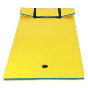 87"x36" Floating Water Pad Mat with Rolling Pillow Design