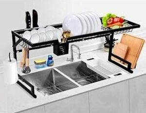 Over-the-Sink Dish Drying Rack - Black