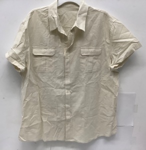 Short Sleeve Button Down Shirt, XXL, E-Comm Return