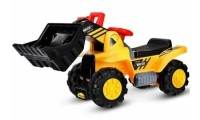 Ride On Excavator Digger Truck Scooter w/ Sound & Seat Storage Toy, Appears New