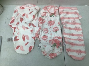 3pk Swaddle Wraps, Appears New