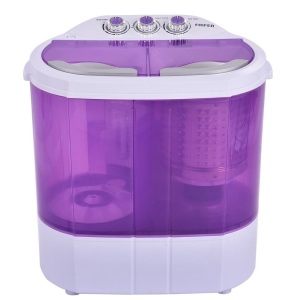 Portable Compact Wash Machine 10lbs Washer (5.5 Wash Capacity + 4.4 Spin Capacity)