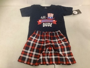 All American Dude 2pc Toddler Set, 2T, New