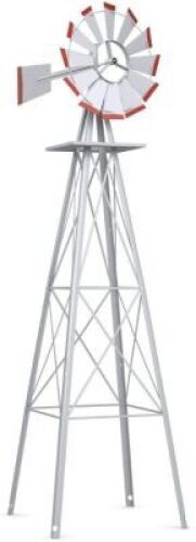 Grey and Red Outdoor Windmill&nbsp;