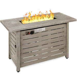 50,000 BTU Steel Propane Gas Fire Pit w/ Auto Ignition