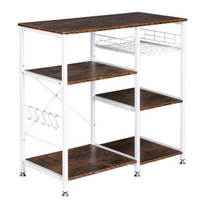 Baker's Utility Storage Shelf - Wood/White