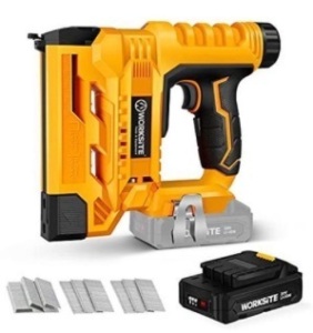 WORKSITE Cordless Nailer/Stapler Kit, Works, Appears New