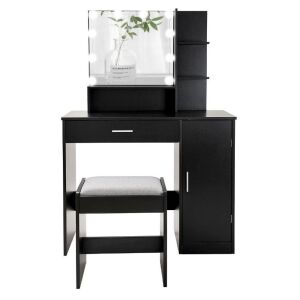 Vanity Table Set with Lighted Mirror