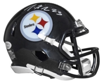 Joe Haden Signed Pittsburgh Steelers Mini Football Helmet, Appears new