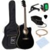 Full Size Beginner Acoustic Guitar Set with Case, Strap, Capo - 41in&nbsp;
