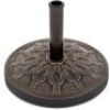 18in Round Patio Umbrella Base Stand w/ Rustic Finish&nbsp;