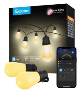 Govee Warm White Outdoor String Lights, Works, E-Comm Return9