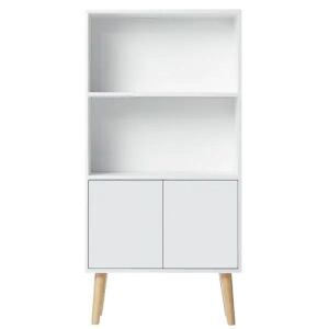 47.2" White Bookcase