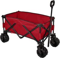 Folding Utility Wagon - Red