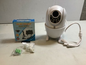 V380 Smart Wifi Camera, AC/DC Adapter, Untested, Appears New