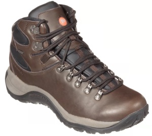 Merrell Reflex All-Leather Mid Waterproof Hiking Boots for Men, Size 11, Appears New