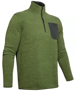 Under Armour Specialist Henley 2.0 Long-Sleeve Pullover for Men - Guardian Green/Guardian Green - S, New with Tags