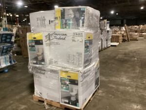 Pallet of Uninspected Toilets - May Be Incomplete or Broken, For Parts or Repair 