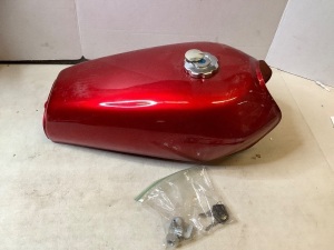 Red Motorcyle Tank, Size and Model Unknown, Ecommerce Return