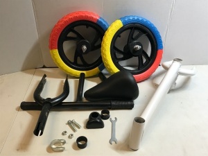 Bicycle, Multicolor Wheels, May Be Missing Hardware, E-Commerce Return/Damaged Box