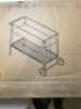 Mobile Raised Garden Bed Cart, Black