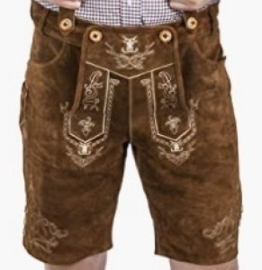 Schöneberger Men's Bavarian Lederhosen, 33