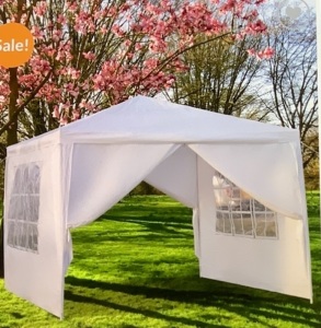 10' x 10' White Event Outdoor Canopy, Damaged Box