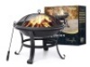 KingSo 22" Wood Burning Fire Pit,&nbsp;Round Steel Black