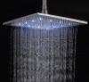 Rozin Replacement LED Changing Color 16-inch Square Rainfall Shower Head,&nbsp;Brushed Nickel