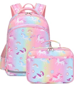 Unicorn Kids Small Backpack w/ Lunch Bag