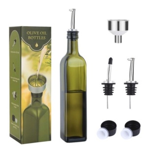 AOZITA 17oz Glass Olive Oil Decanter