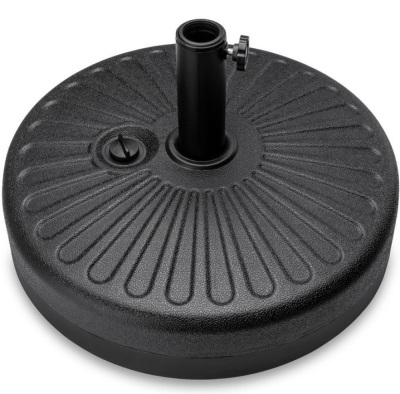 Plastic Patio Umbrella Base Pole Holder Accessory w/ Adjustable Knob