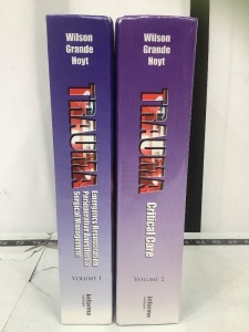 Lot of (2) Trauma Textbooks